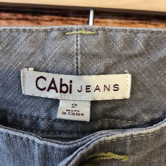 3/$20 CAbi Lou Lou Slim Straight Jean Grey - Picture 4 of 6